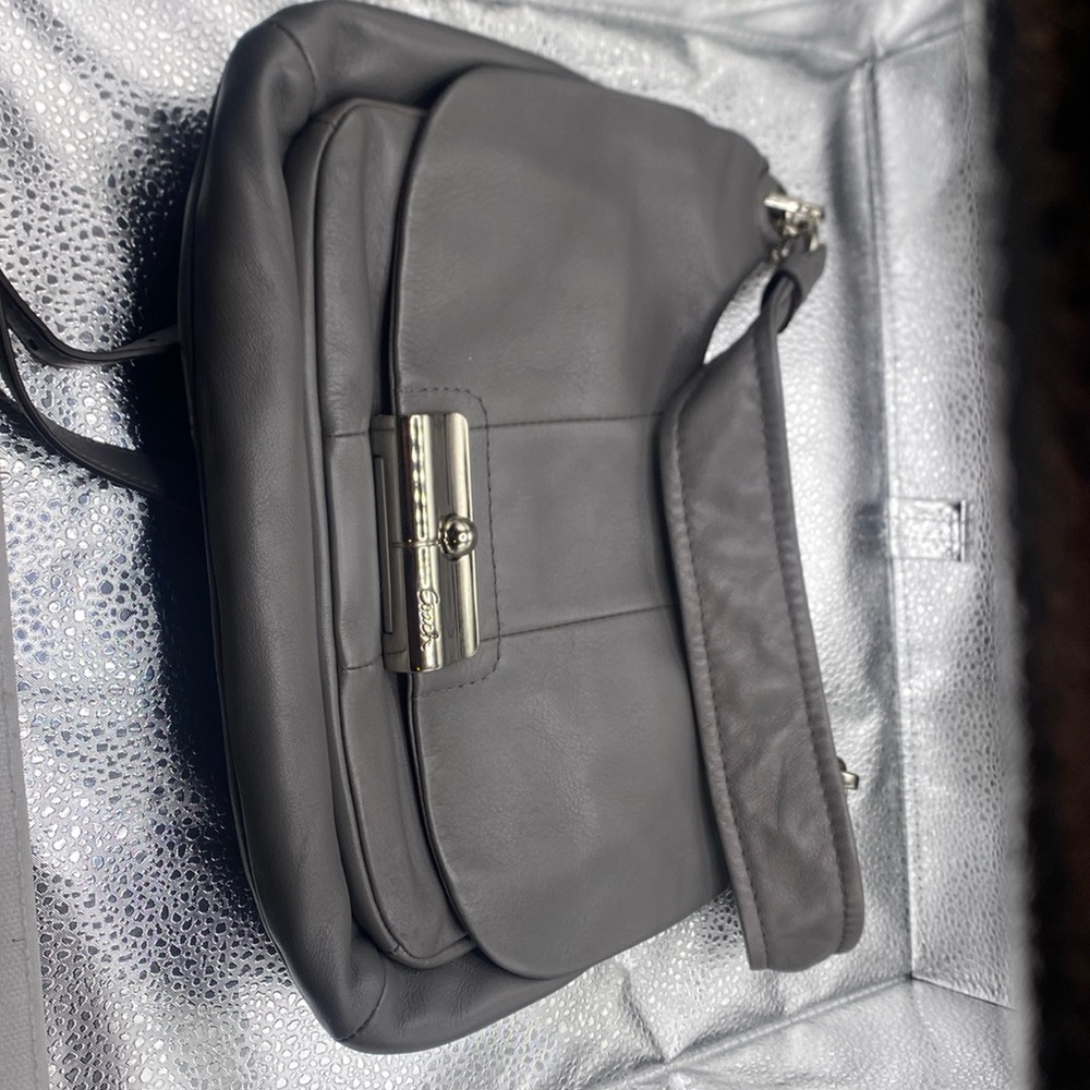 Coach Leather Shoulder Hobo Crossbody Bag